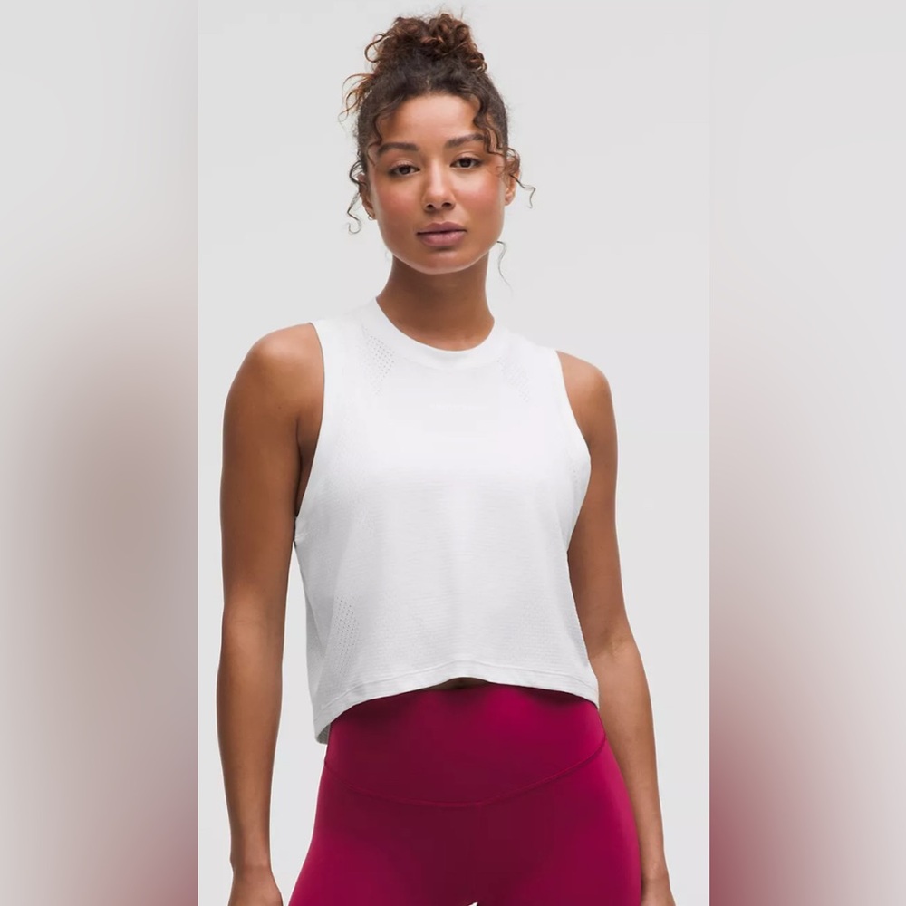 NWT • Lululemon Worldmark Swiftly High-Low Cropped Tank Top- 14 relax fit-marks*